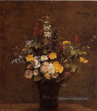 Fleurs sauvages Henri Fantin Latour Peinture à l'huile